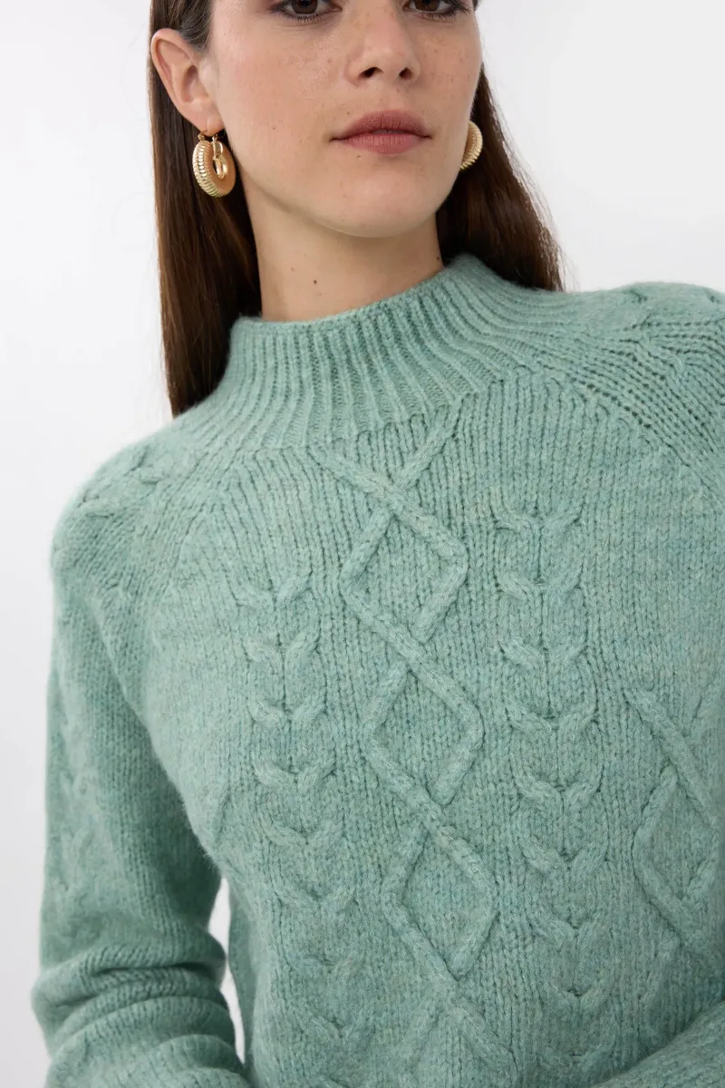 Knitted High-Neck Sweater 5