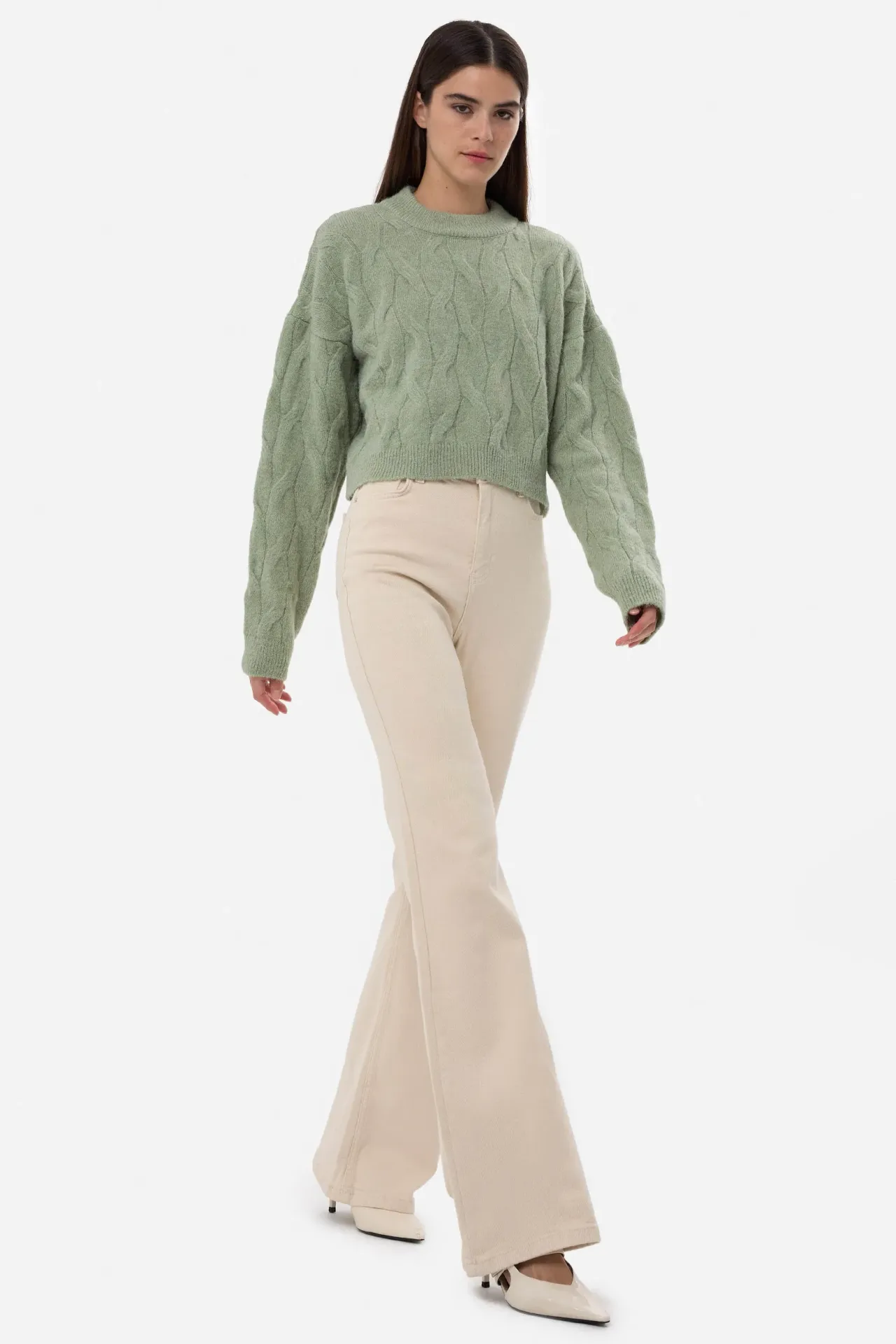 Knitted High-Neck Sweater