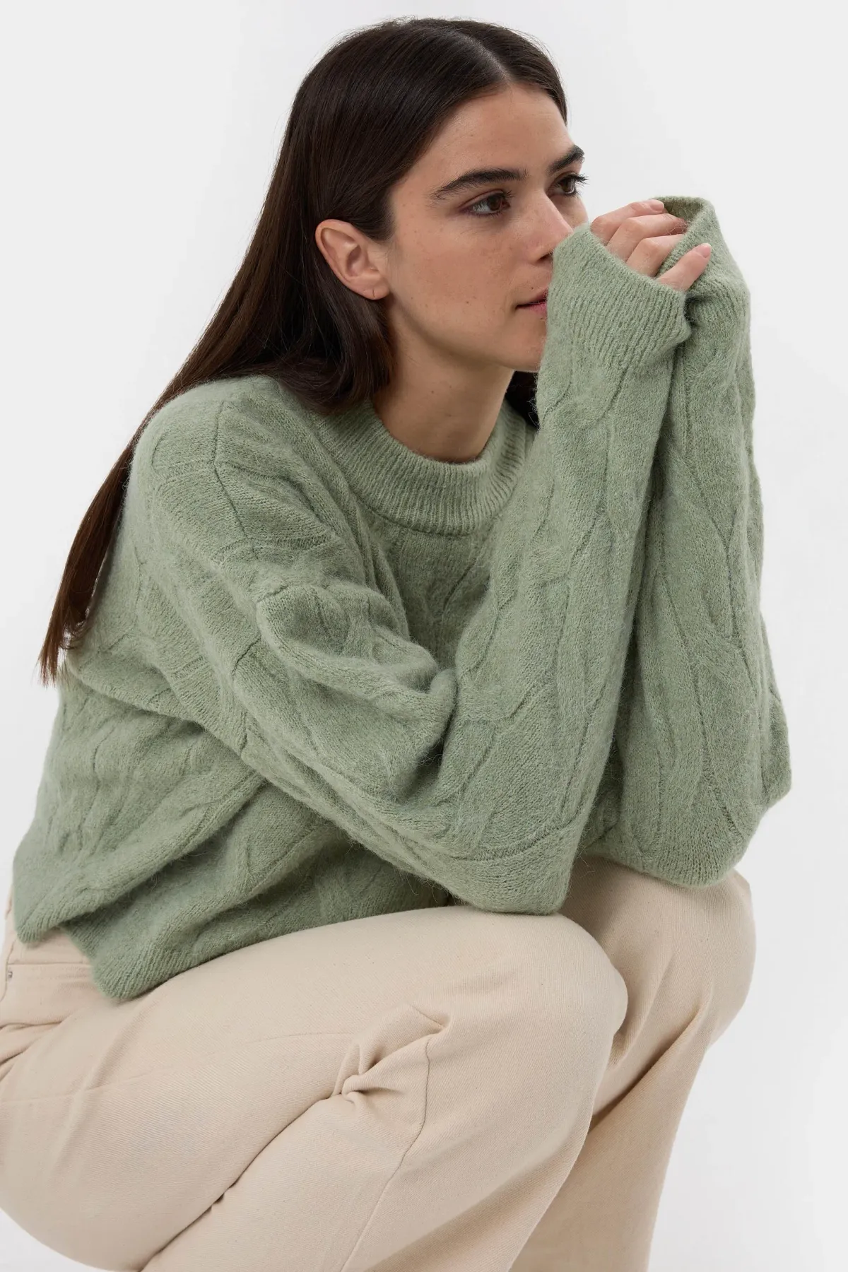 Knitted High-Neck Sweater 2