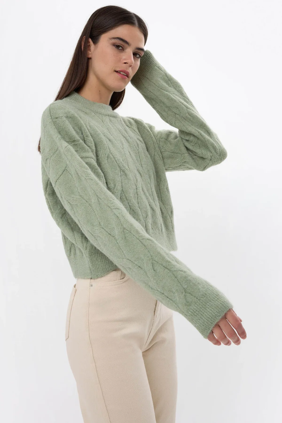 Knitted High-Neck Sweater 4