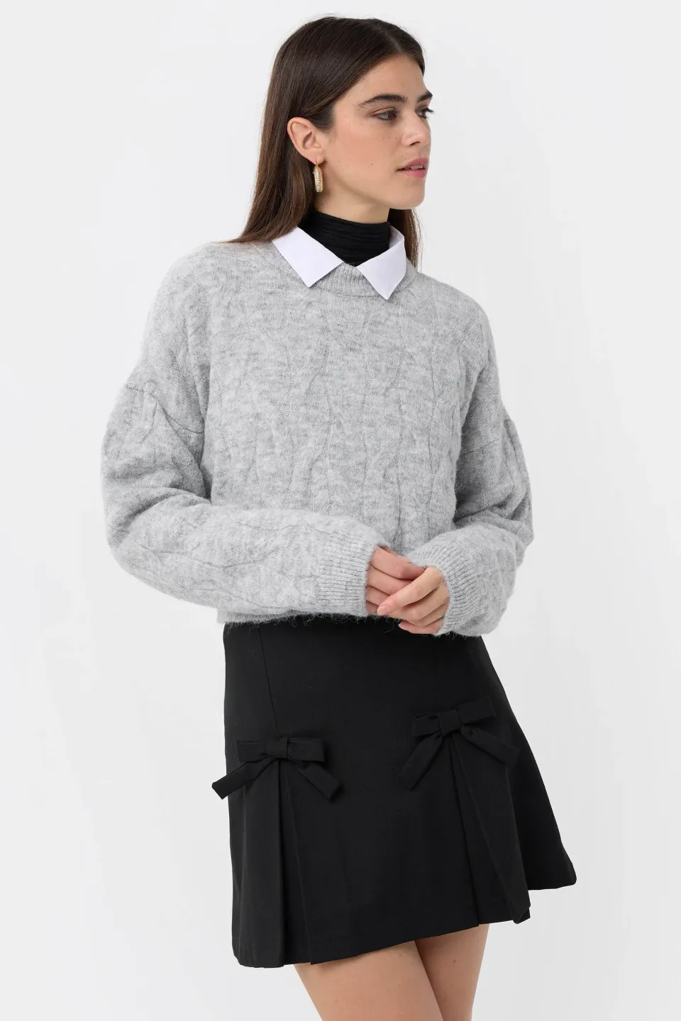 Knitted High-Neck Sweater