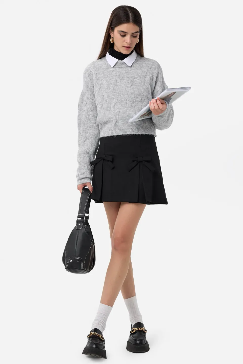 Knitted High-Neck Sweater