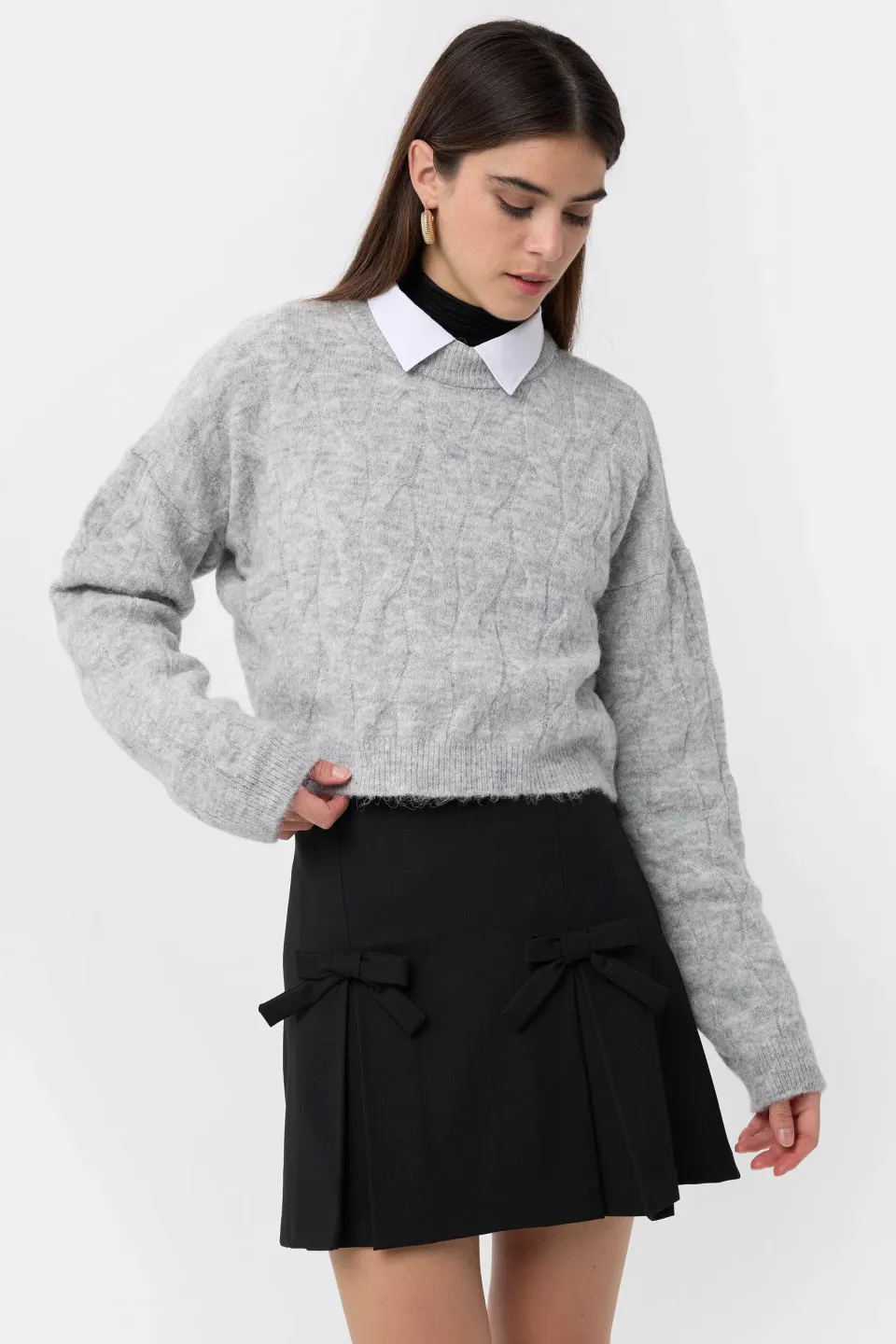 Knitted High-Neck Sweater