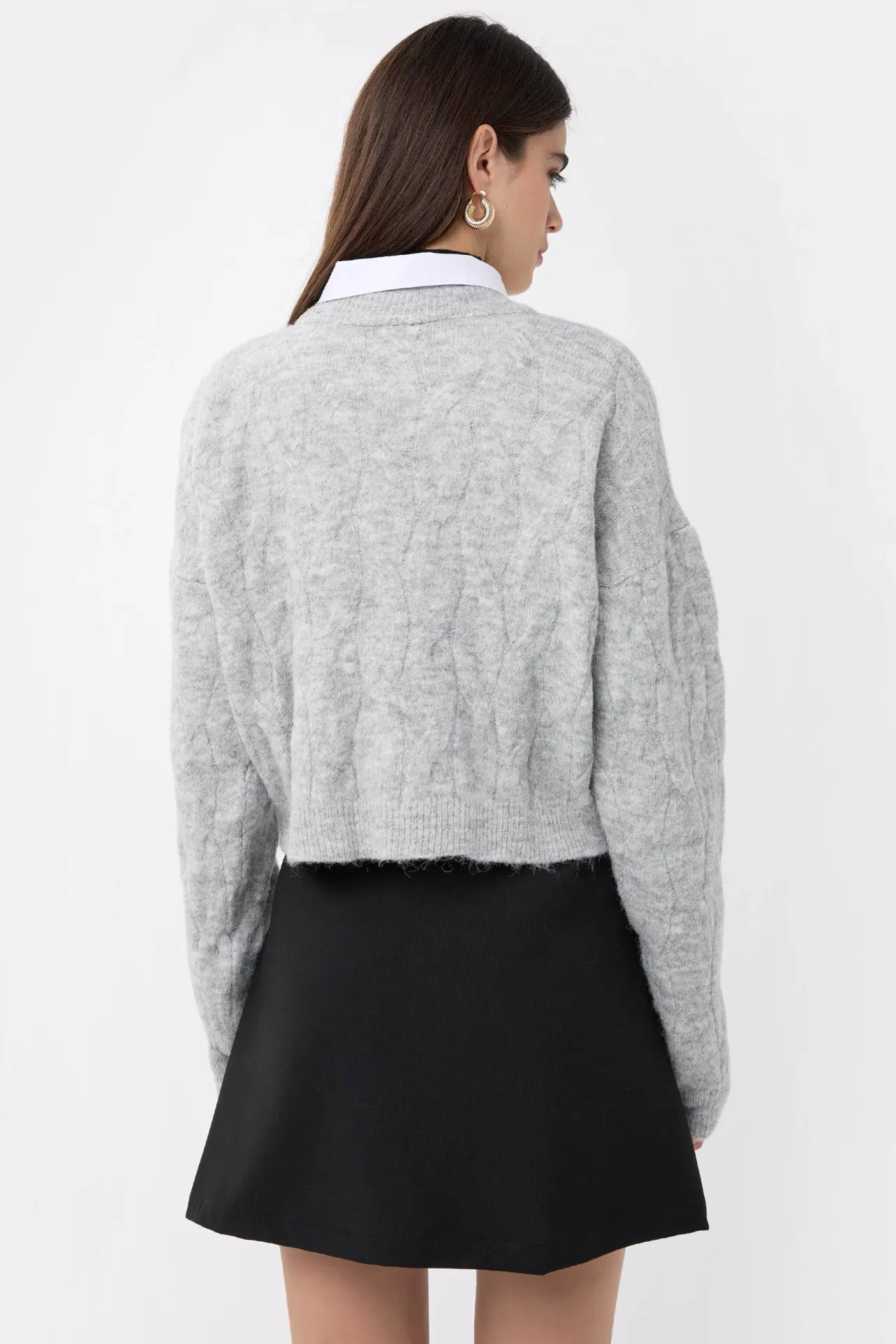 Knitted High-Neck Sweater
