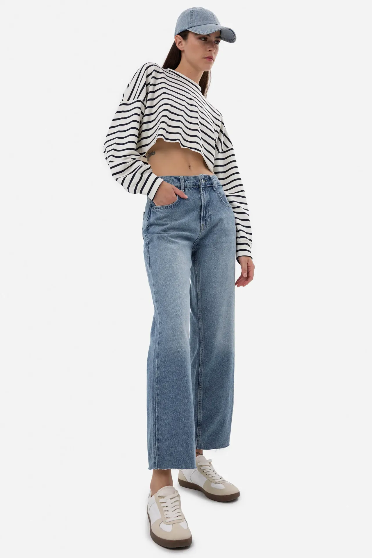 Mid-Rise Flare Pants