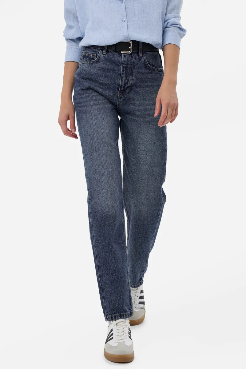High-Waist Mom-Fit Denim Jeans 4