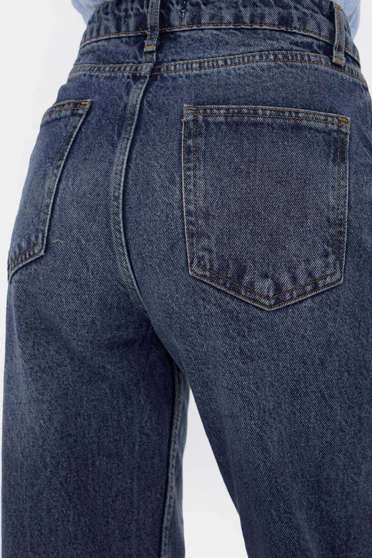 High-Waist Mom-Fit Denim Jeans