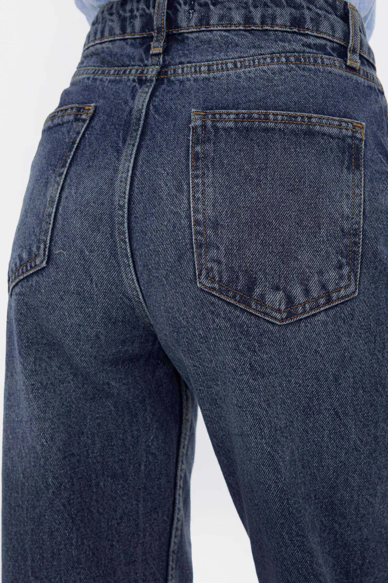 High-Waist Mom-Fit Denim Jeans 6