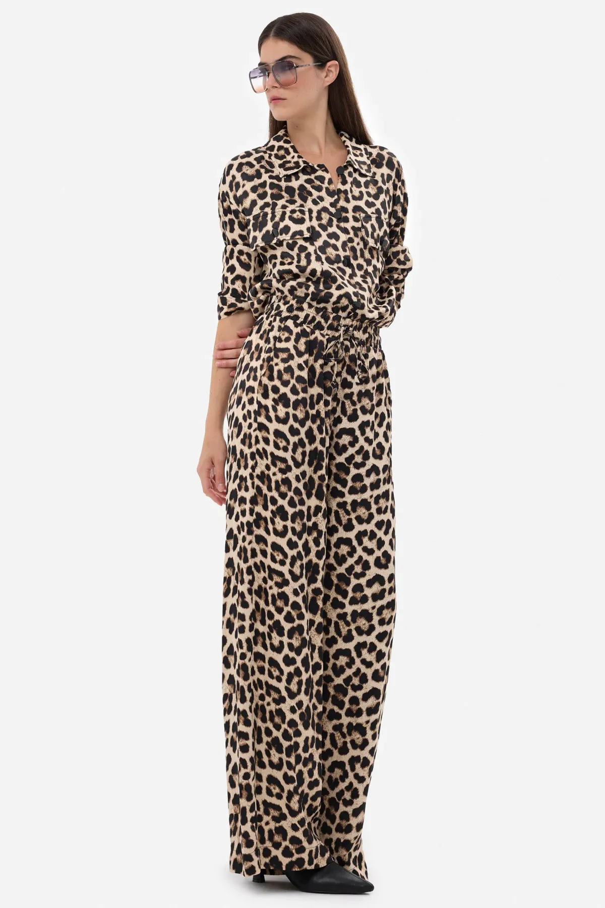 Relaxed Fit Leopard Print Shirt 3