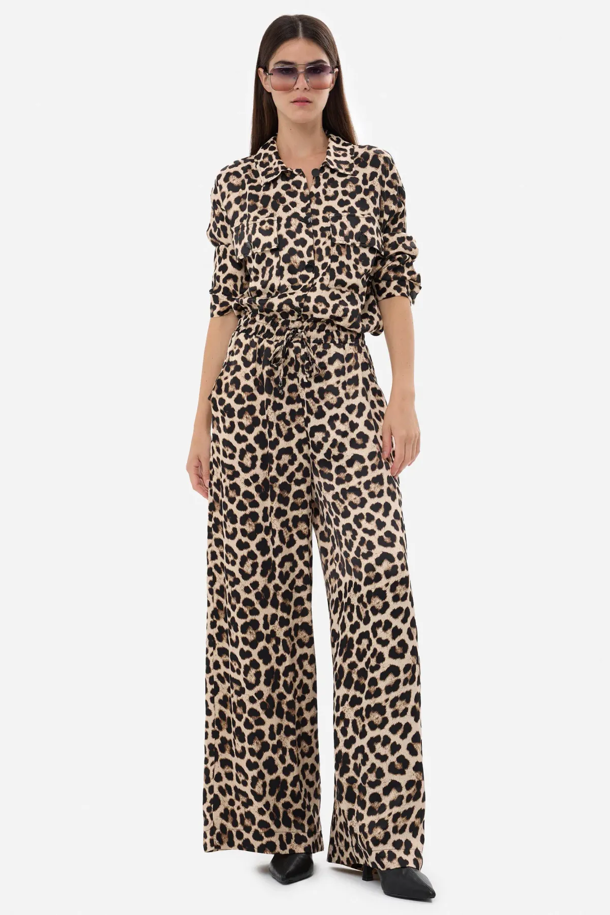 Relaxed Fit Leopard Print Shirt 2