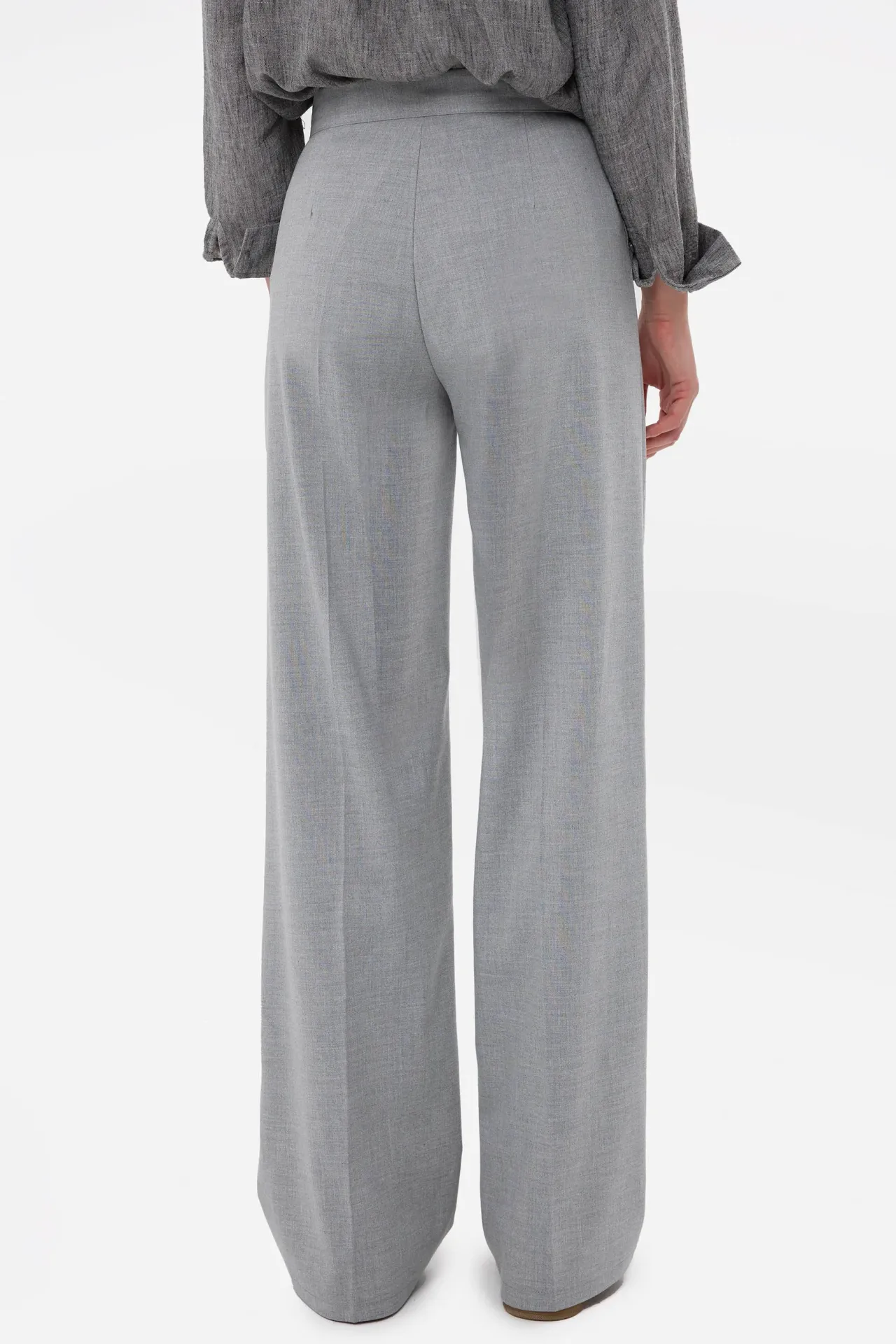 High-Waist Straight-Leg Pants