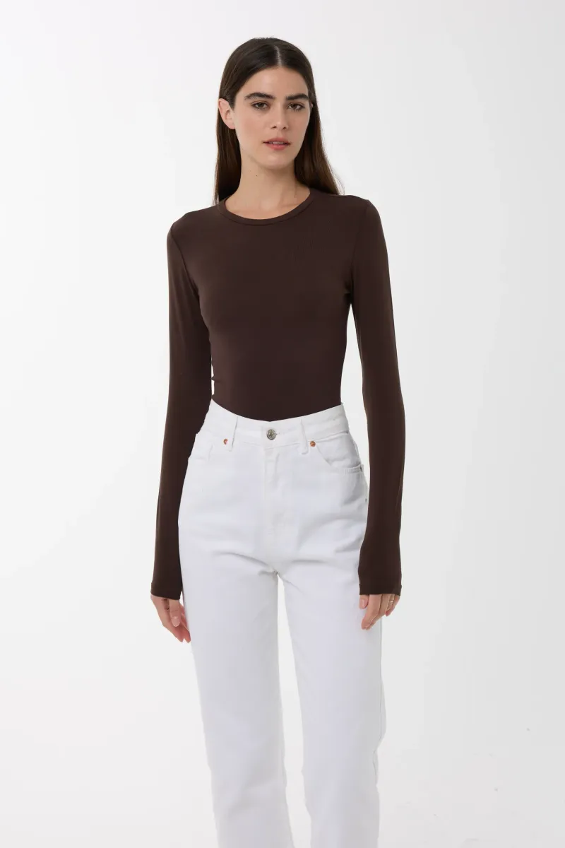 Slim Fit Crew Neck Long Sleeve Top 2