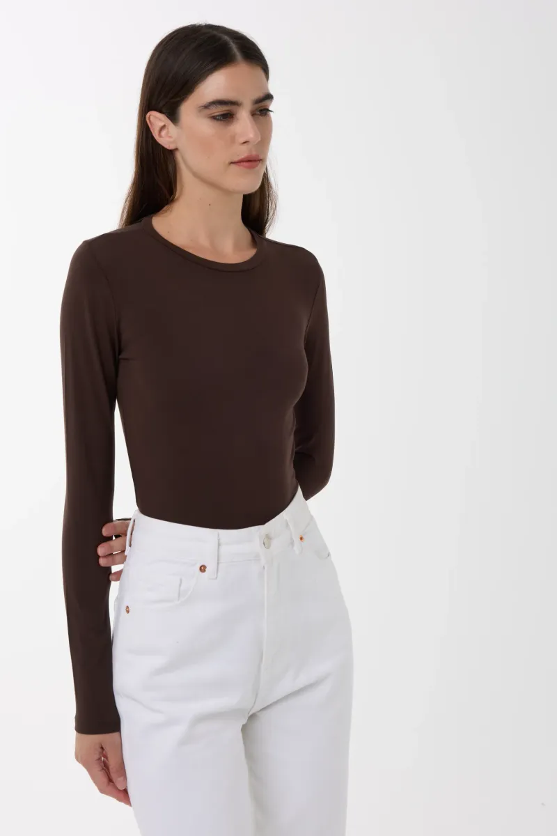 Slim Fit Crew Neck Long Sleeve Top 4