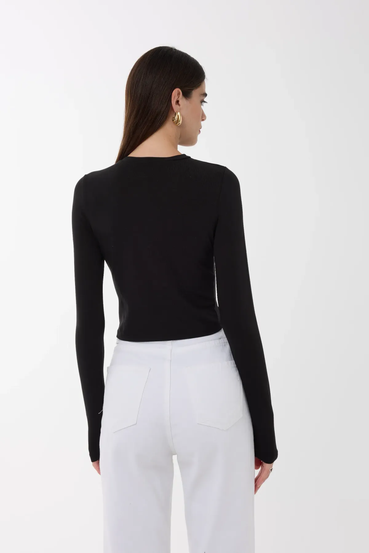 Slim Fit Crew Neck Long Sleeve Top 5