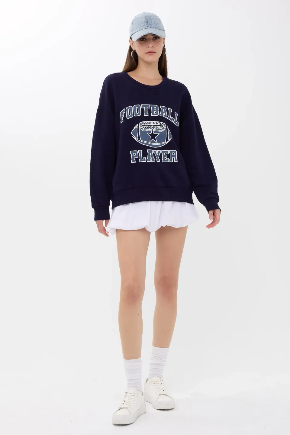 Printed Crew Neck Sweatshirt