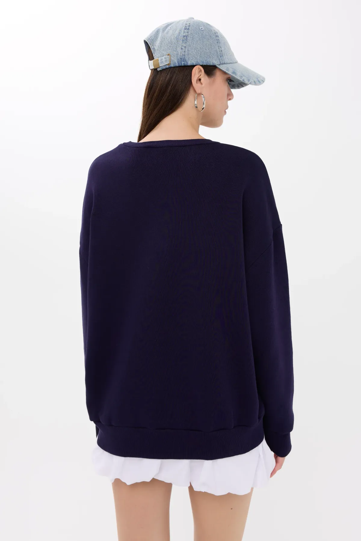 Printed Crew Neck Sweatshirt 4