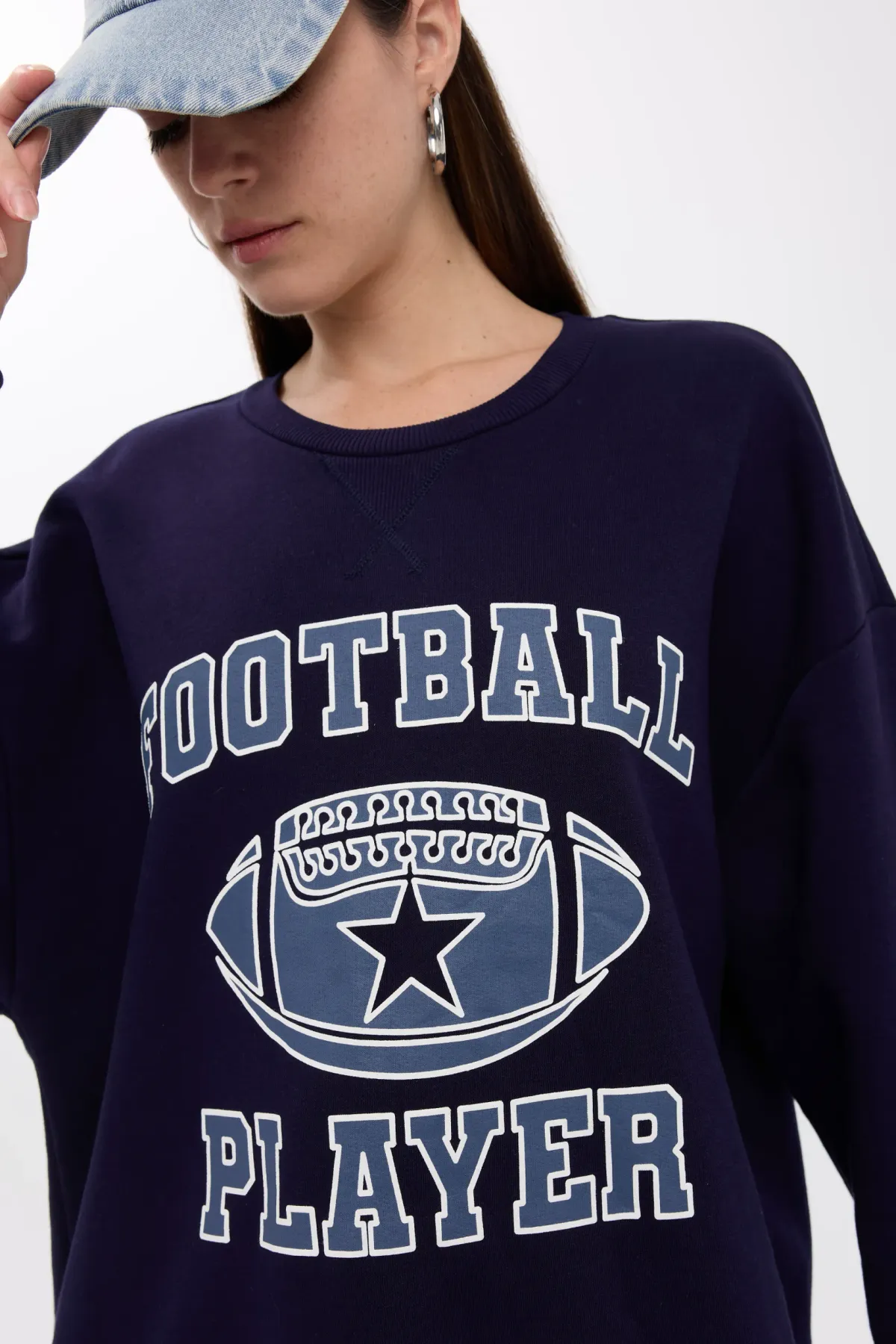 Printed Crew Neck Sweatshirt 5