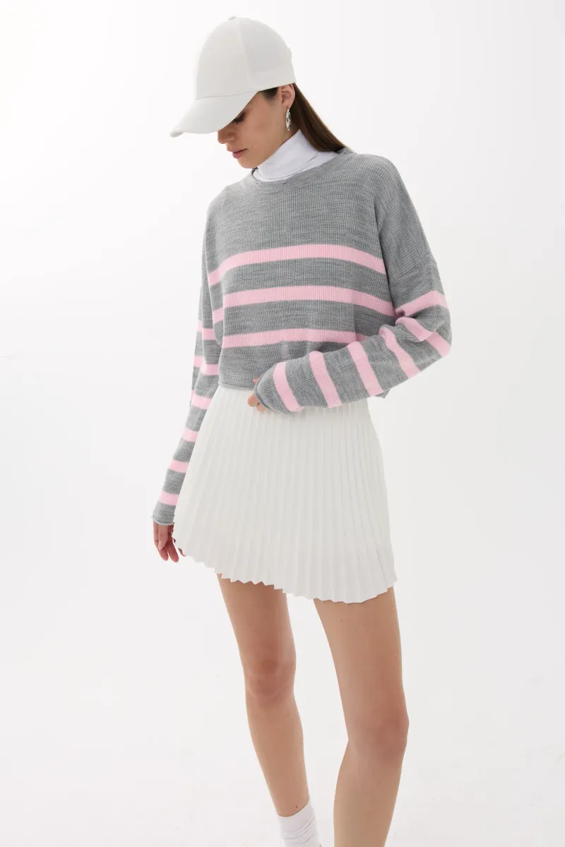 Striped Crew Neck Sweater 4
