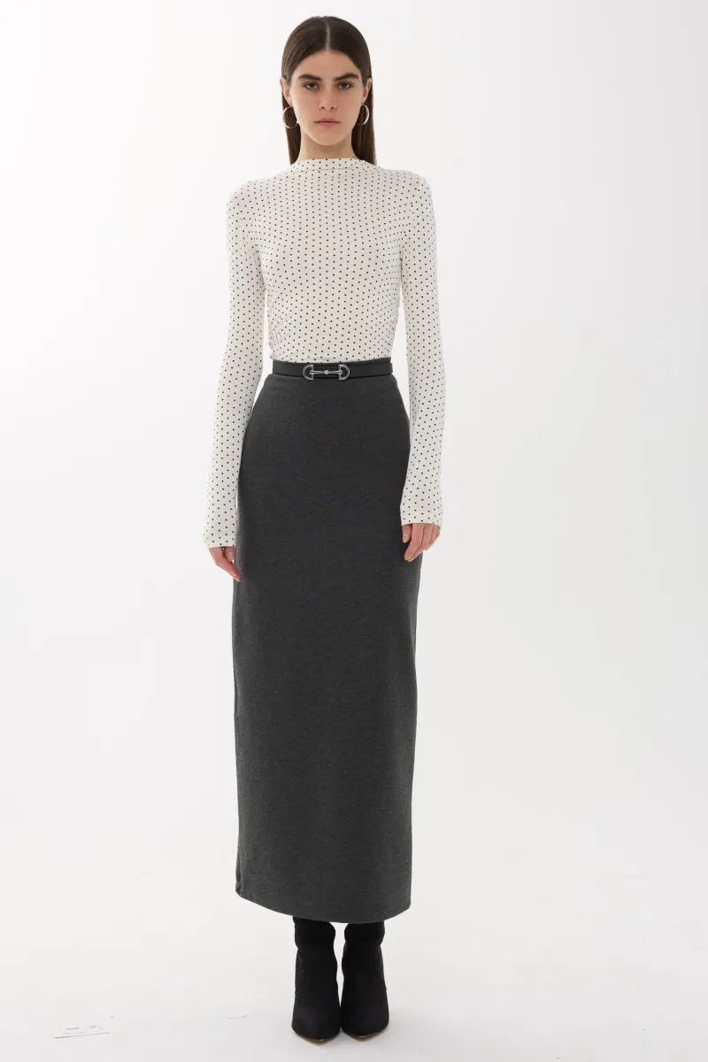 High Waist Maxi Skirt 1