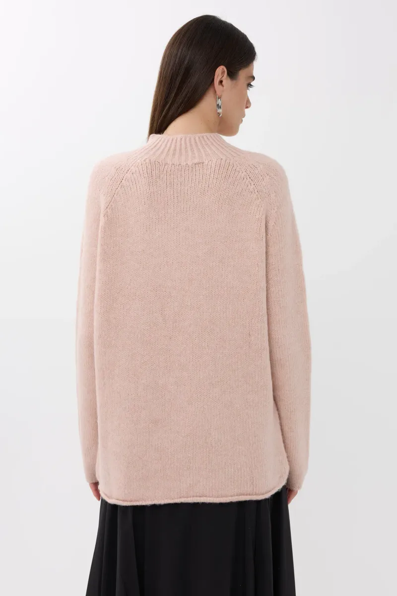Oversized High-neck Knit Sweater 4