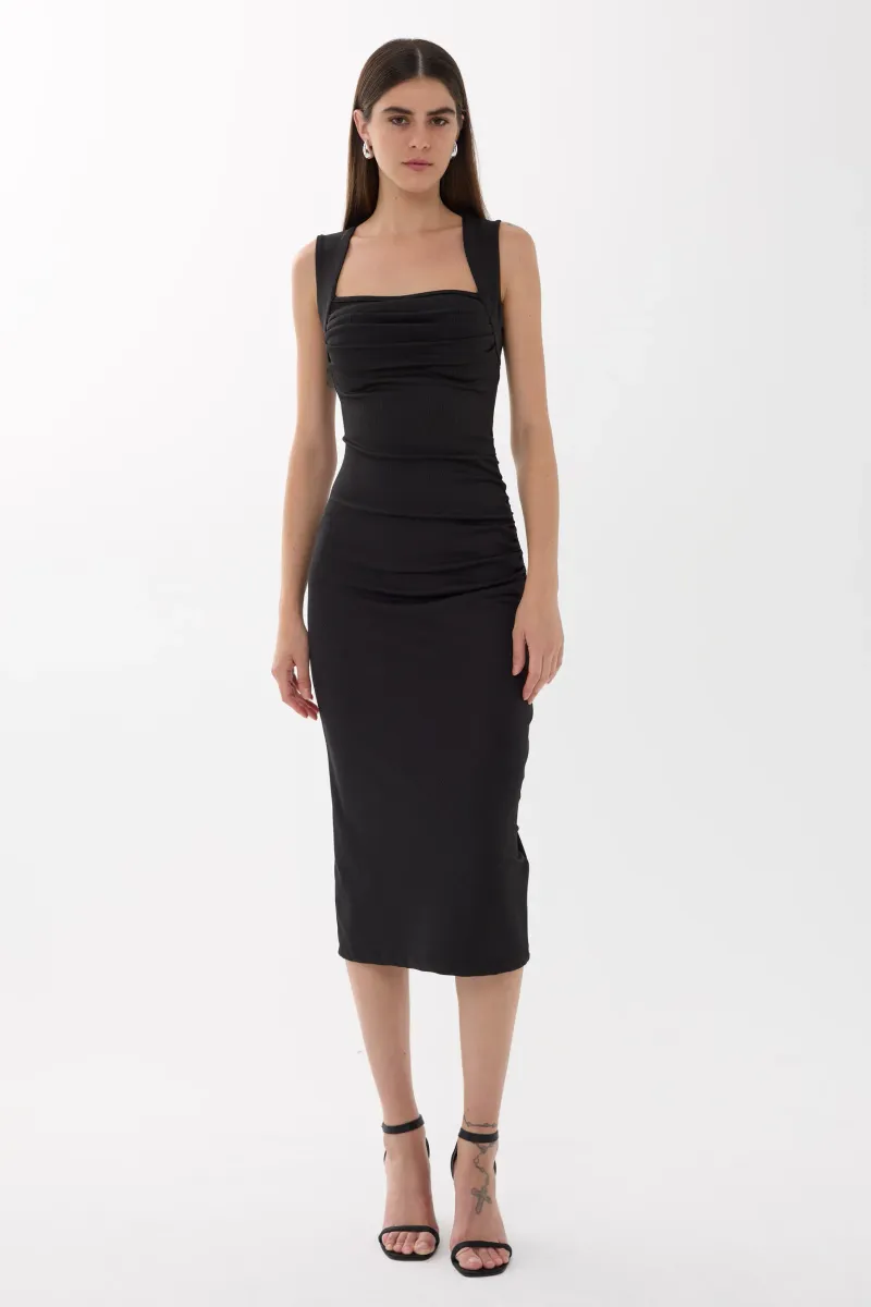 Ruched Midi Dress 3
