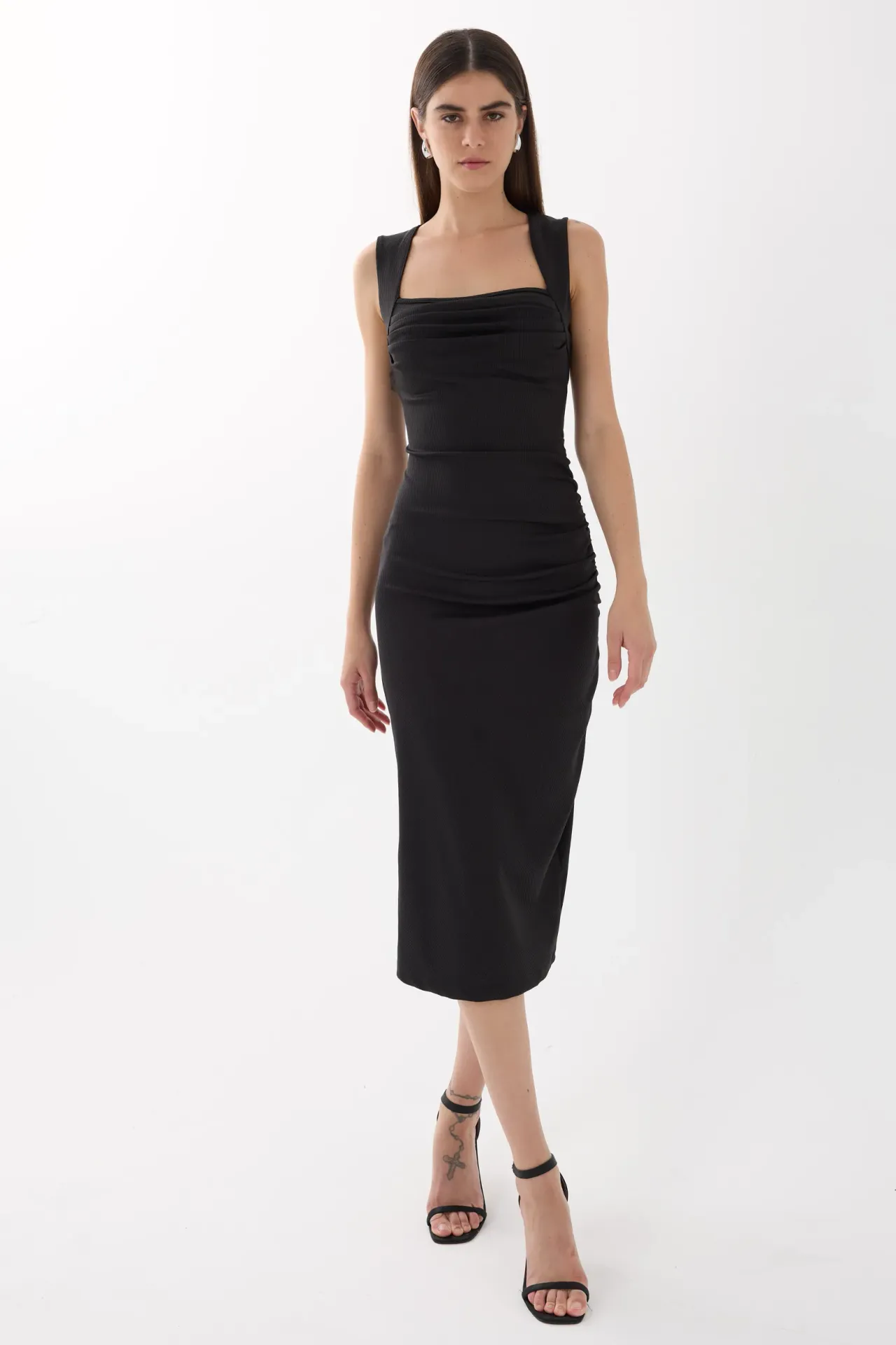 Ruched Midi Dress