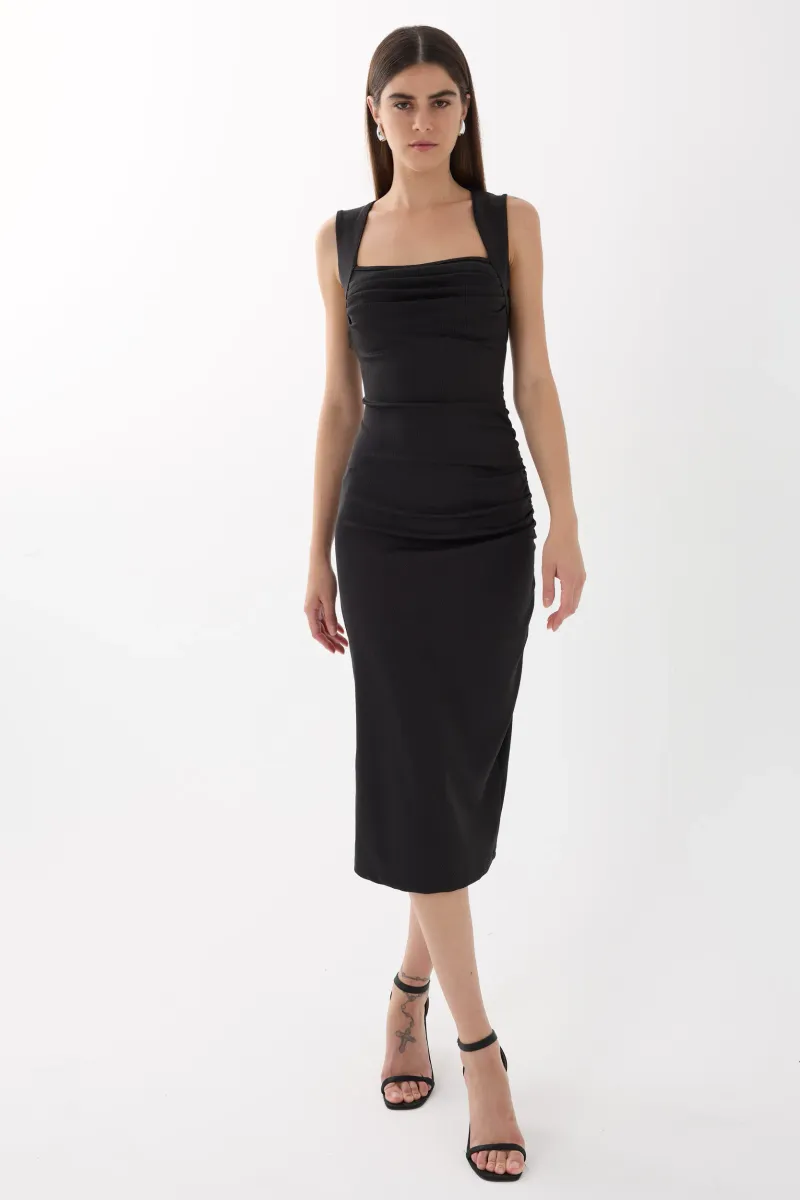 Ruched Midi Dress 4