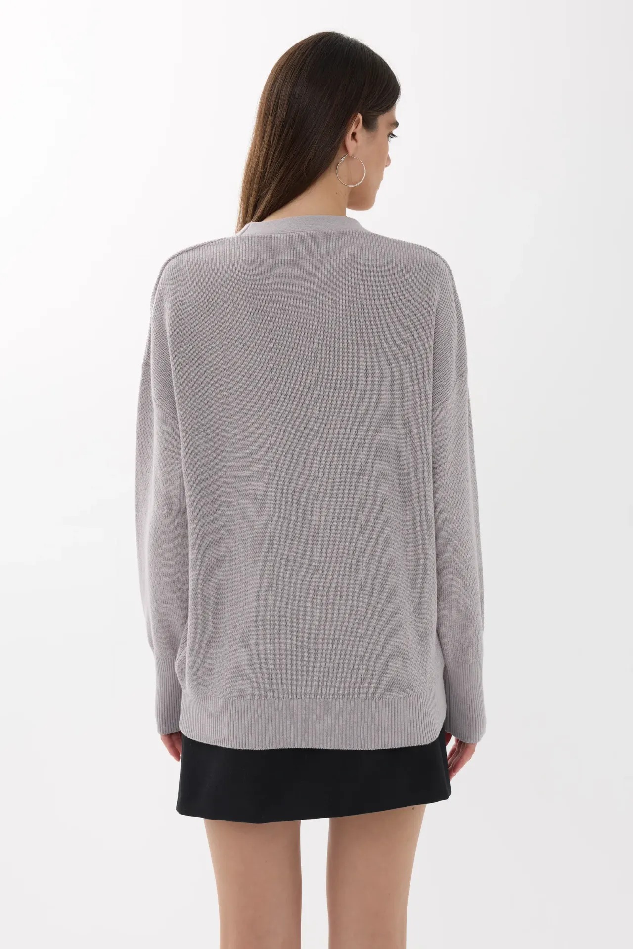 V-Neck Buttoned Cardigan
