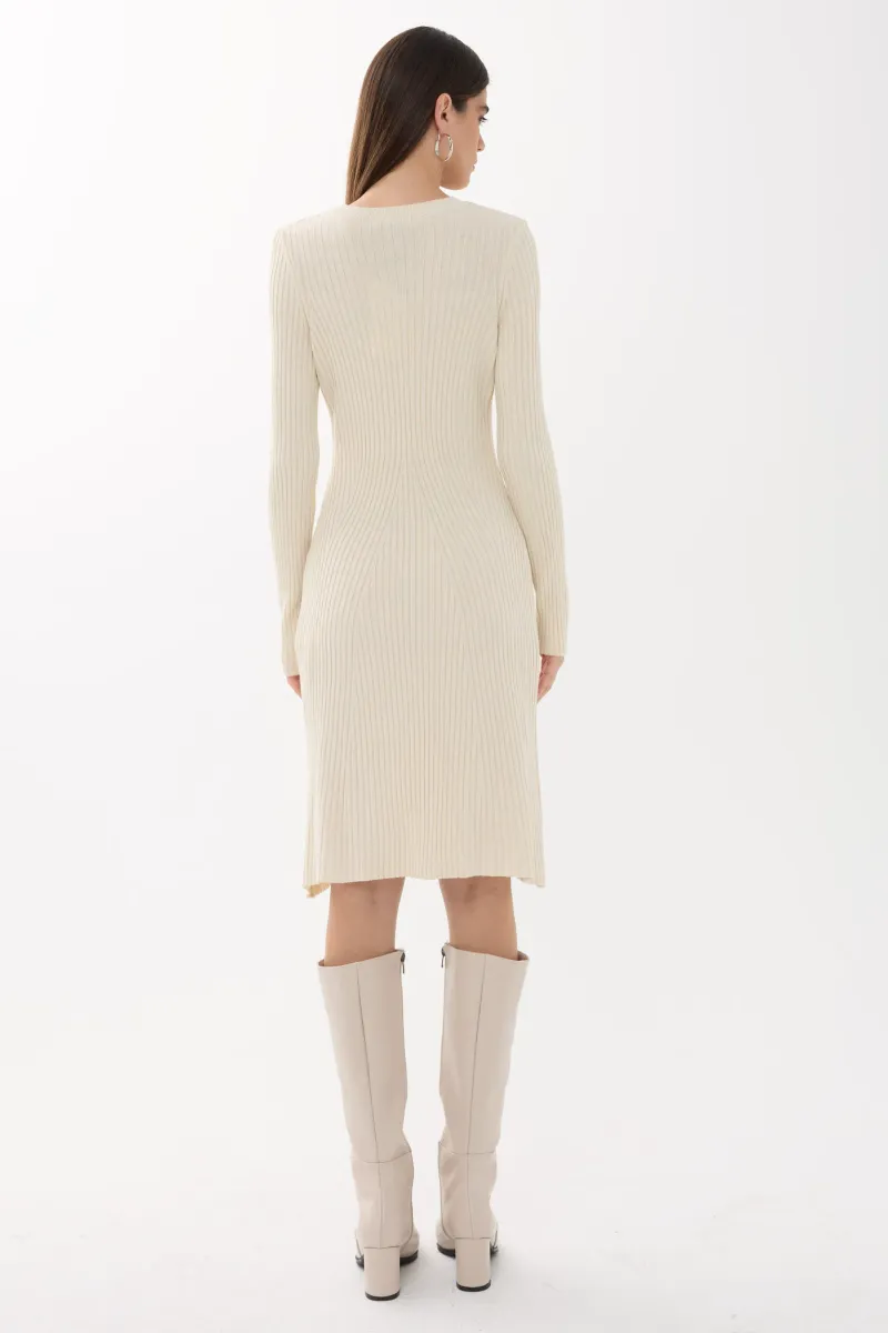 Knit Crew Neck Dress 4