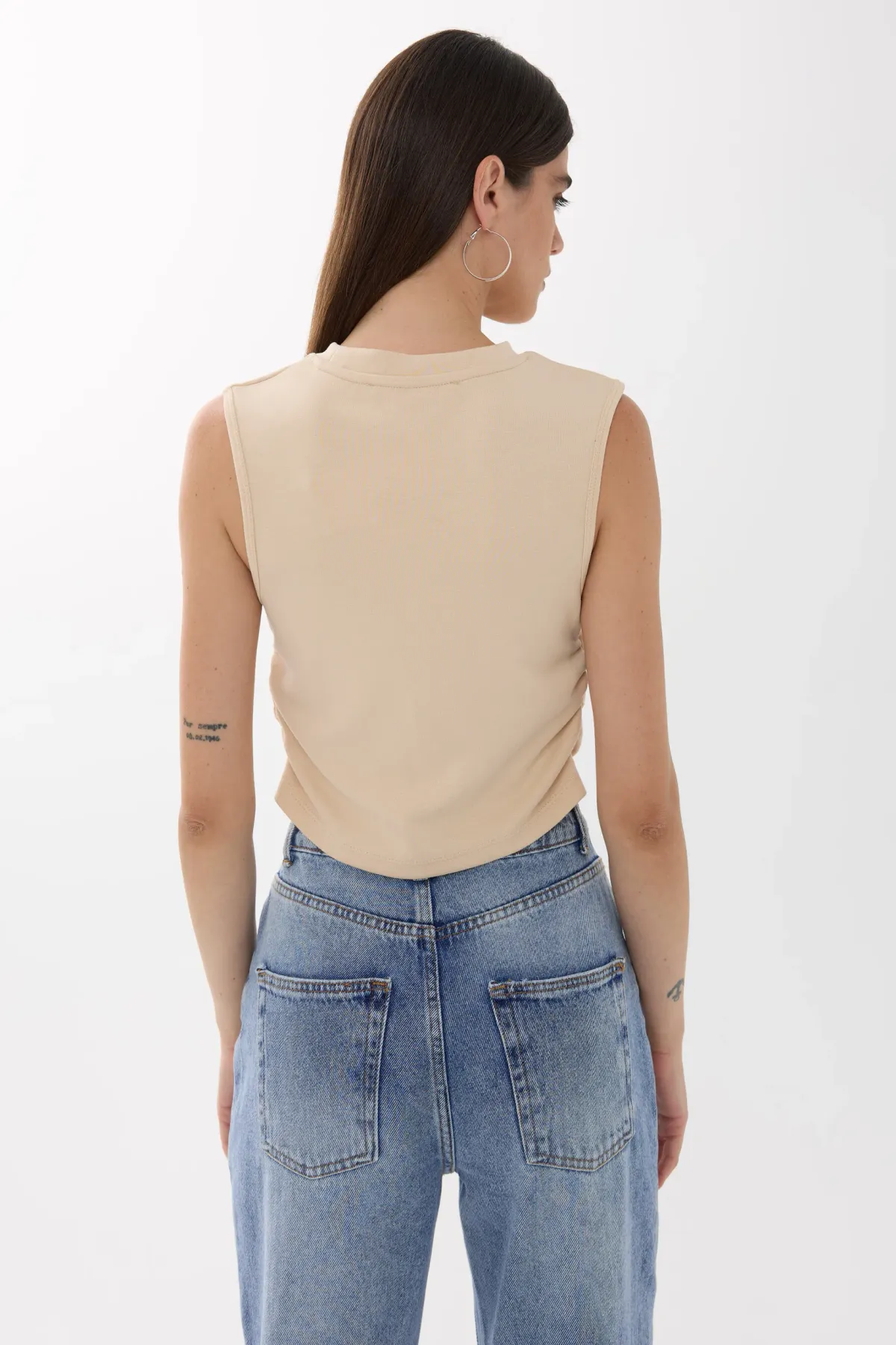 Solid Ruched-Detail Blouse 6