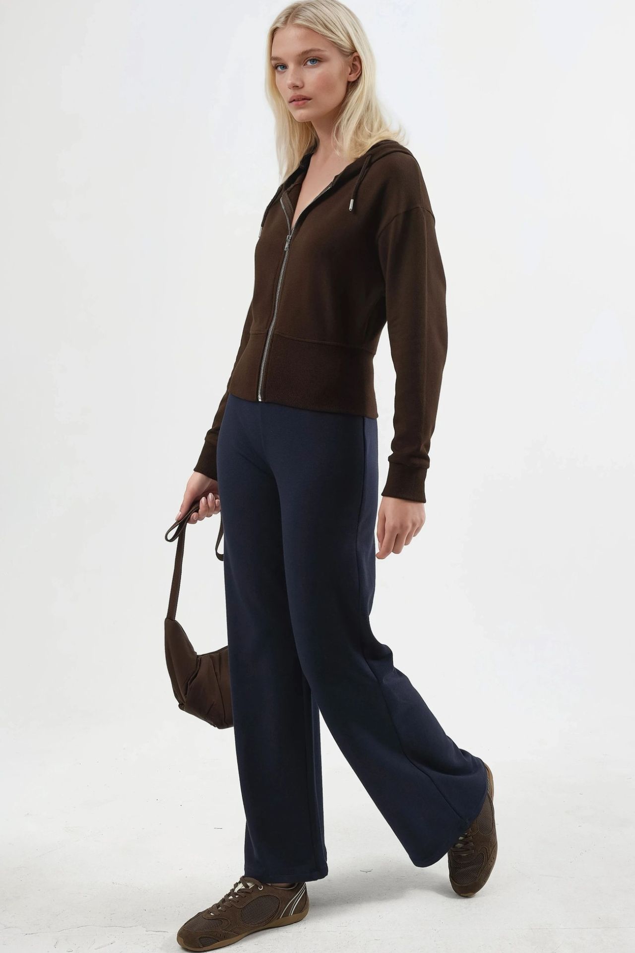 BUSEM Hooded Long Sleeve Zipper Jacket 2