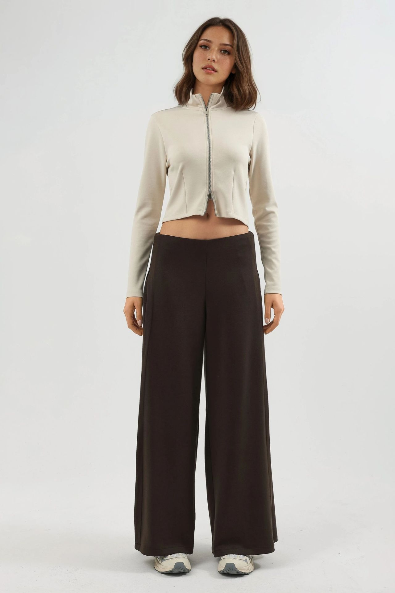 BUSEM Wide Leg Pleated Pants 7