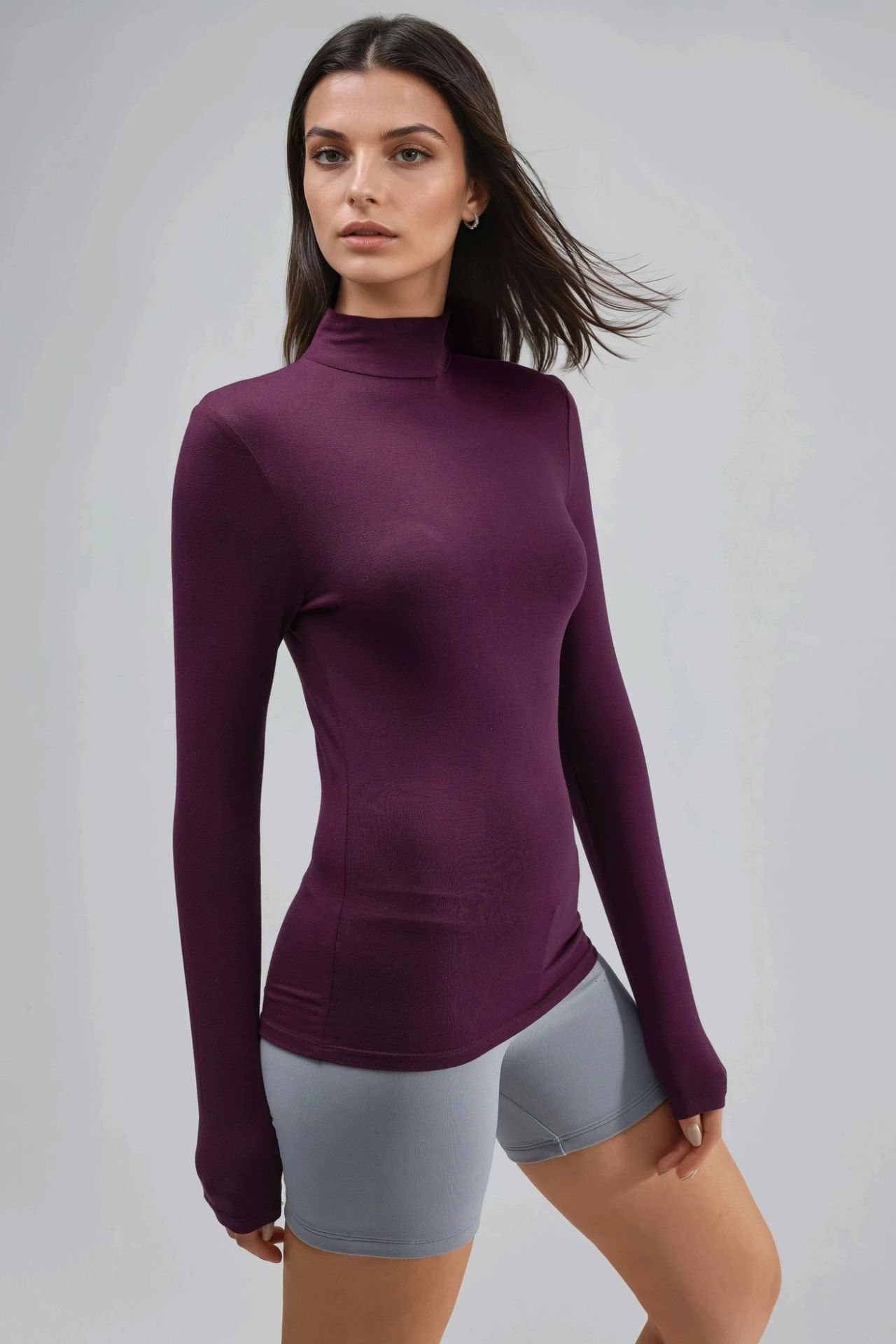 BUSEM Slim Fit Half Turtleneck Blouse 1