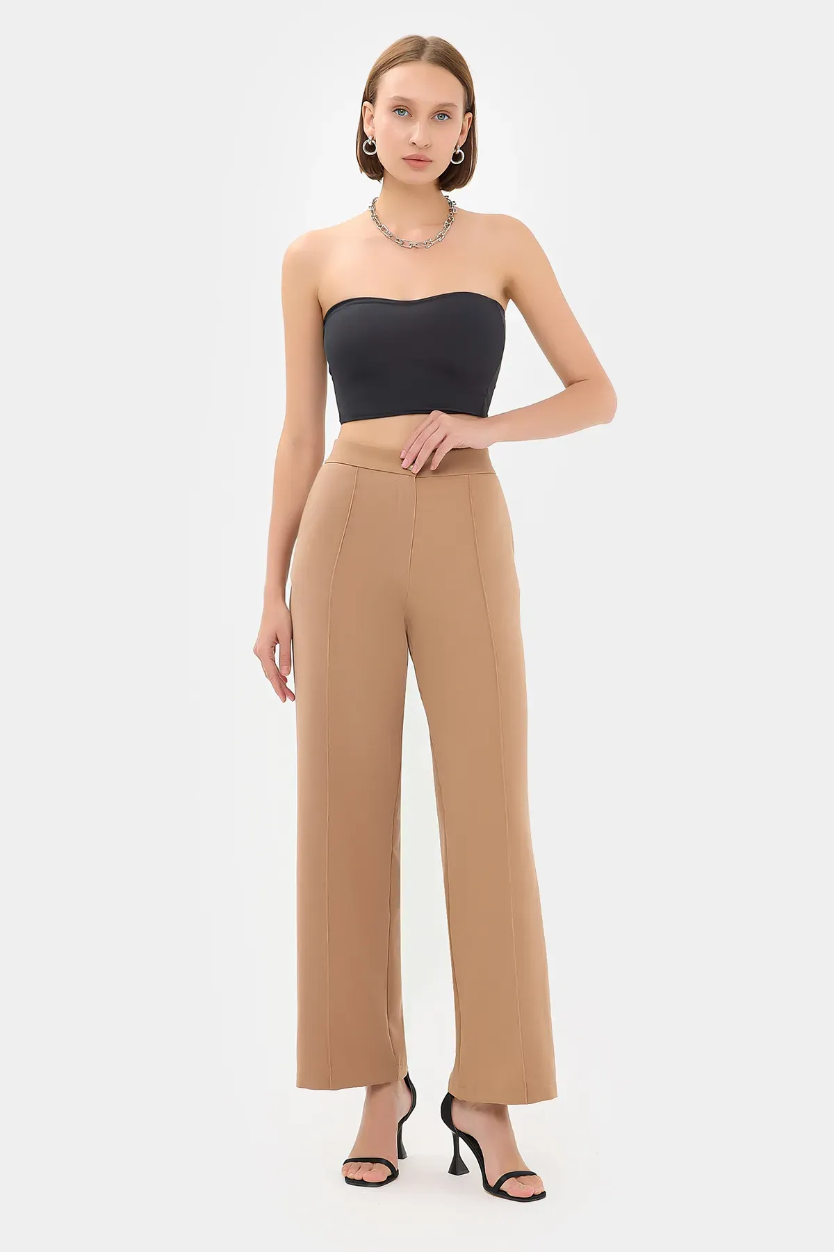 High Waist Wide Leg Trousers 1