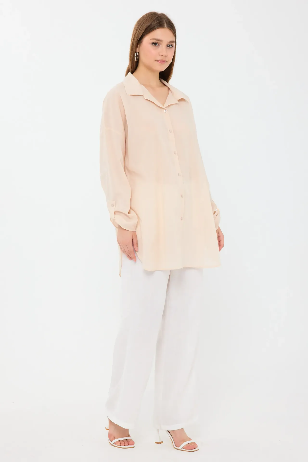 Oversized Long Sleeve Buttoned Shirt