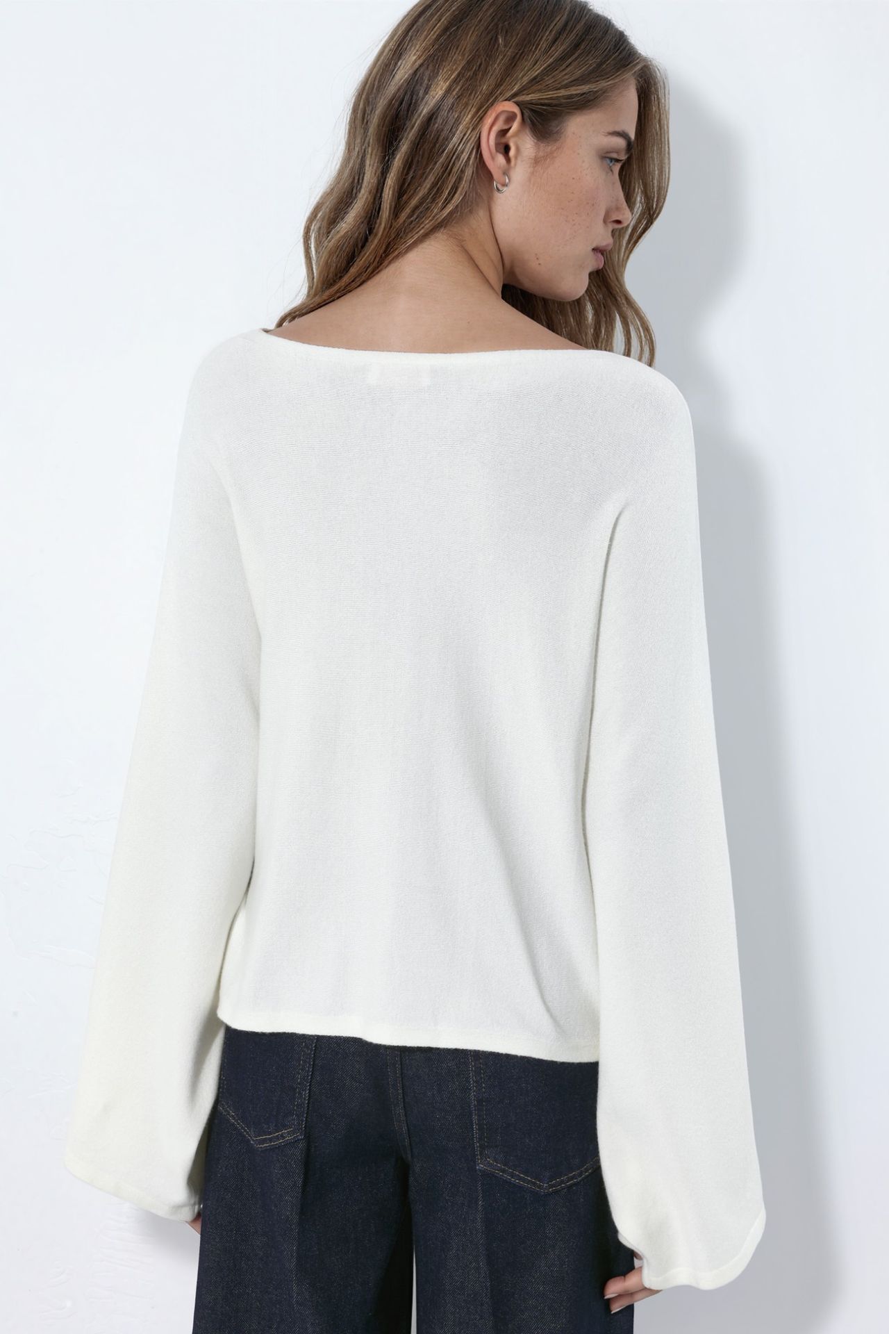 Soft Boat Neck Basic Knit Sweater 3