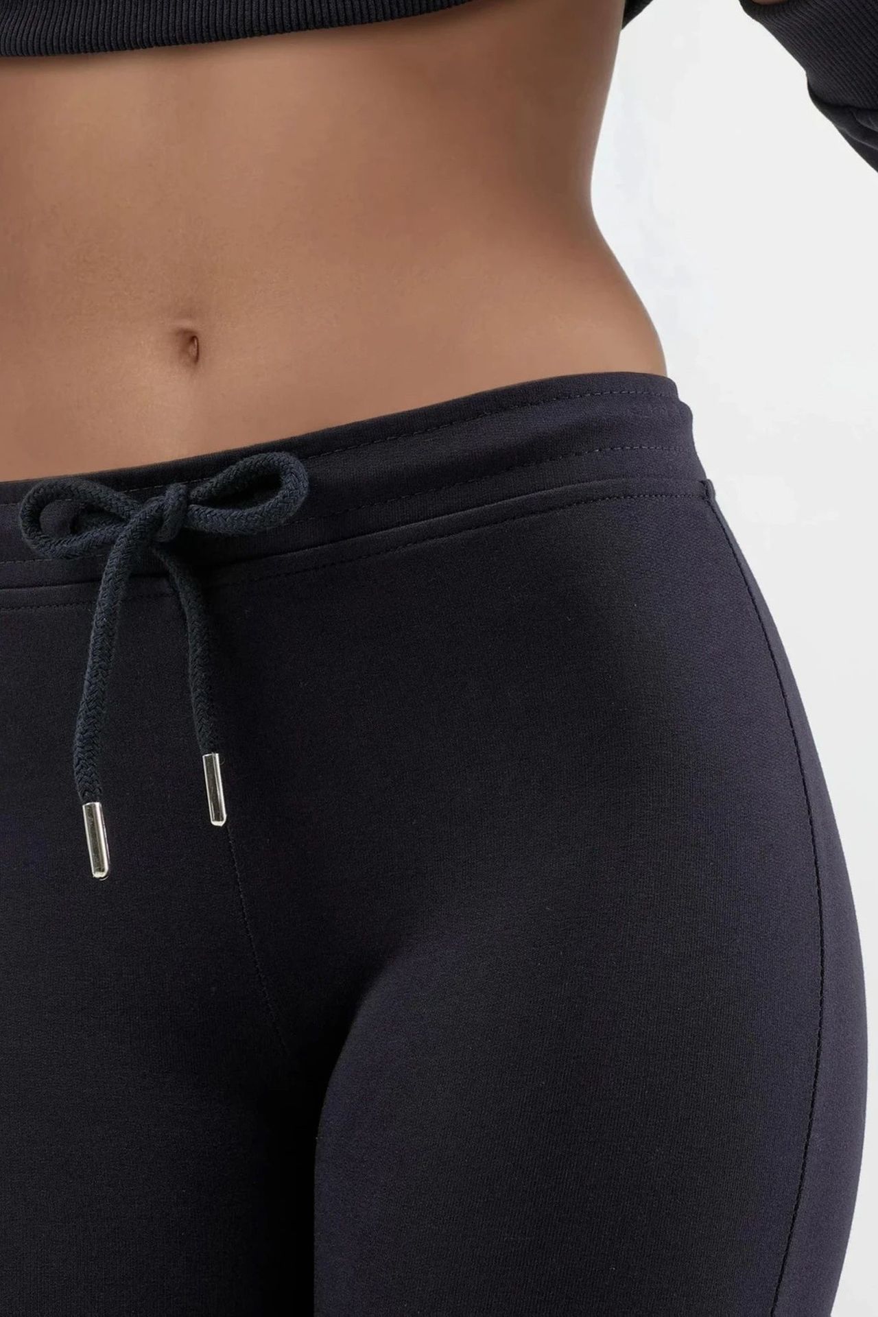 BUSEM Mid Waist Flare Leg Sweatpants with Drawstring 6