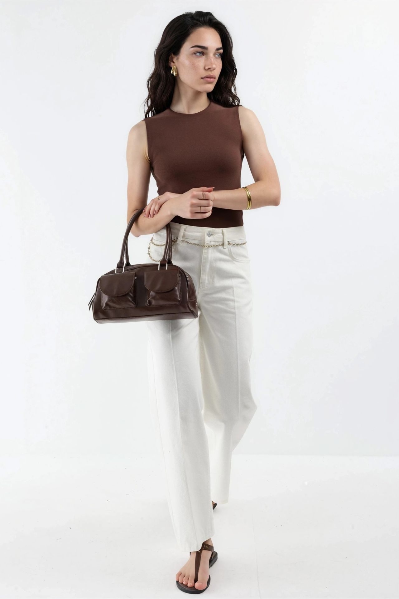 BUSEM Crew Neck Sleeveless Solid Top 4