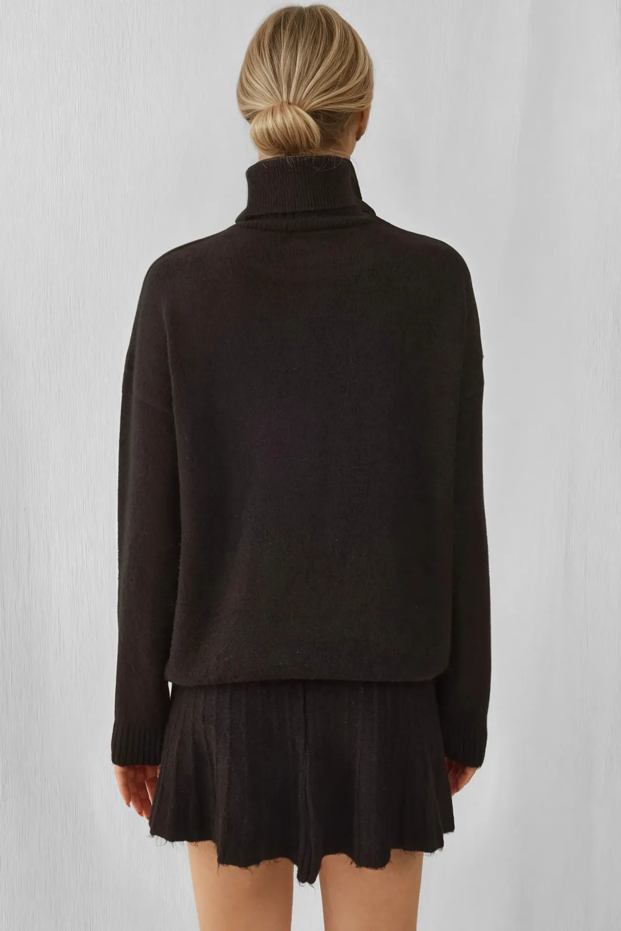BDART Textured Oversized Turtleneck Knit Co-Ord Set 4