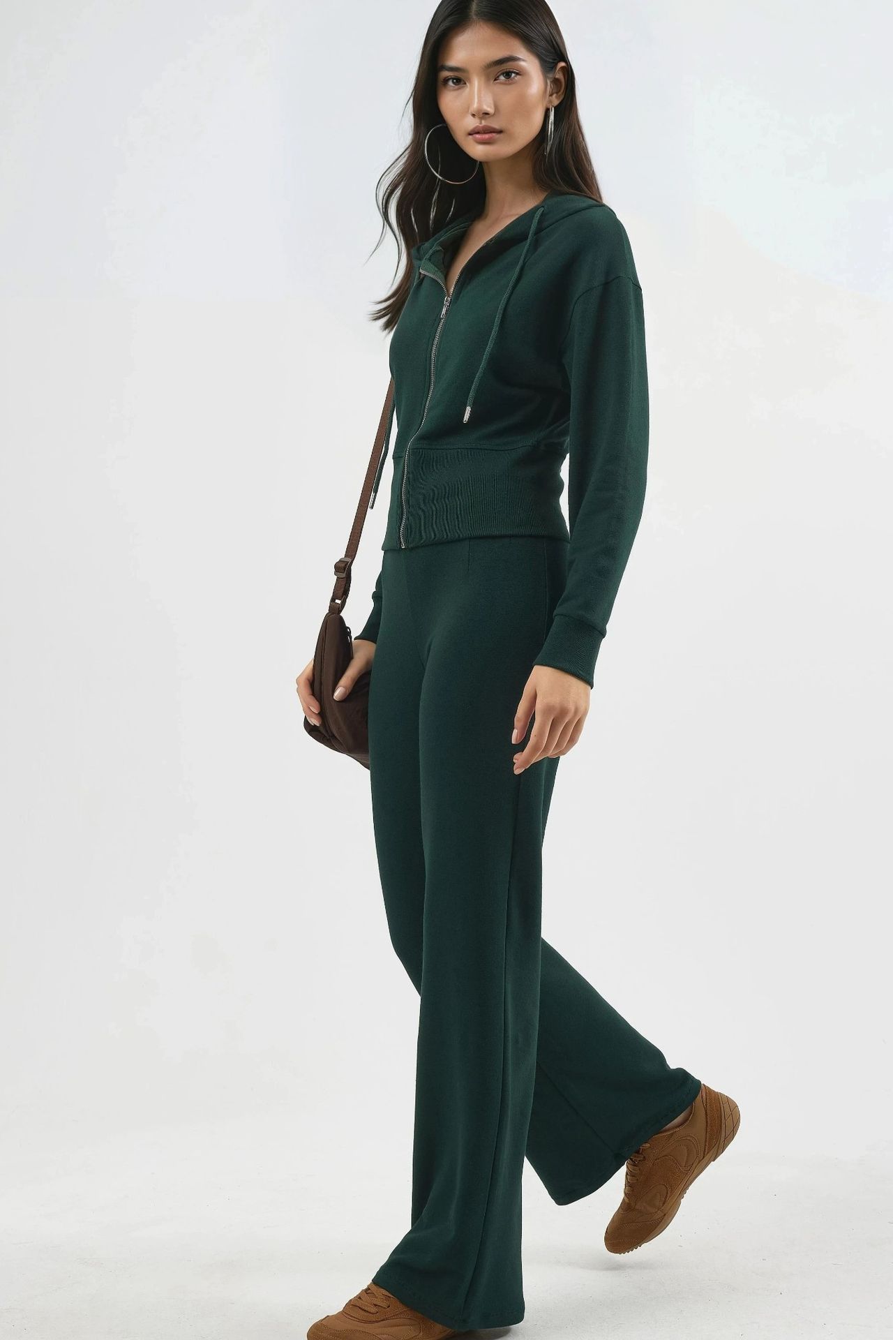 BUSEM High Waist Pull-On Straight Leg Pants 2