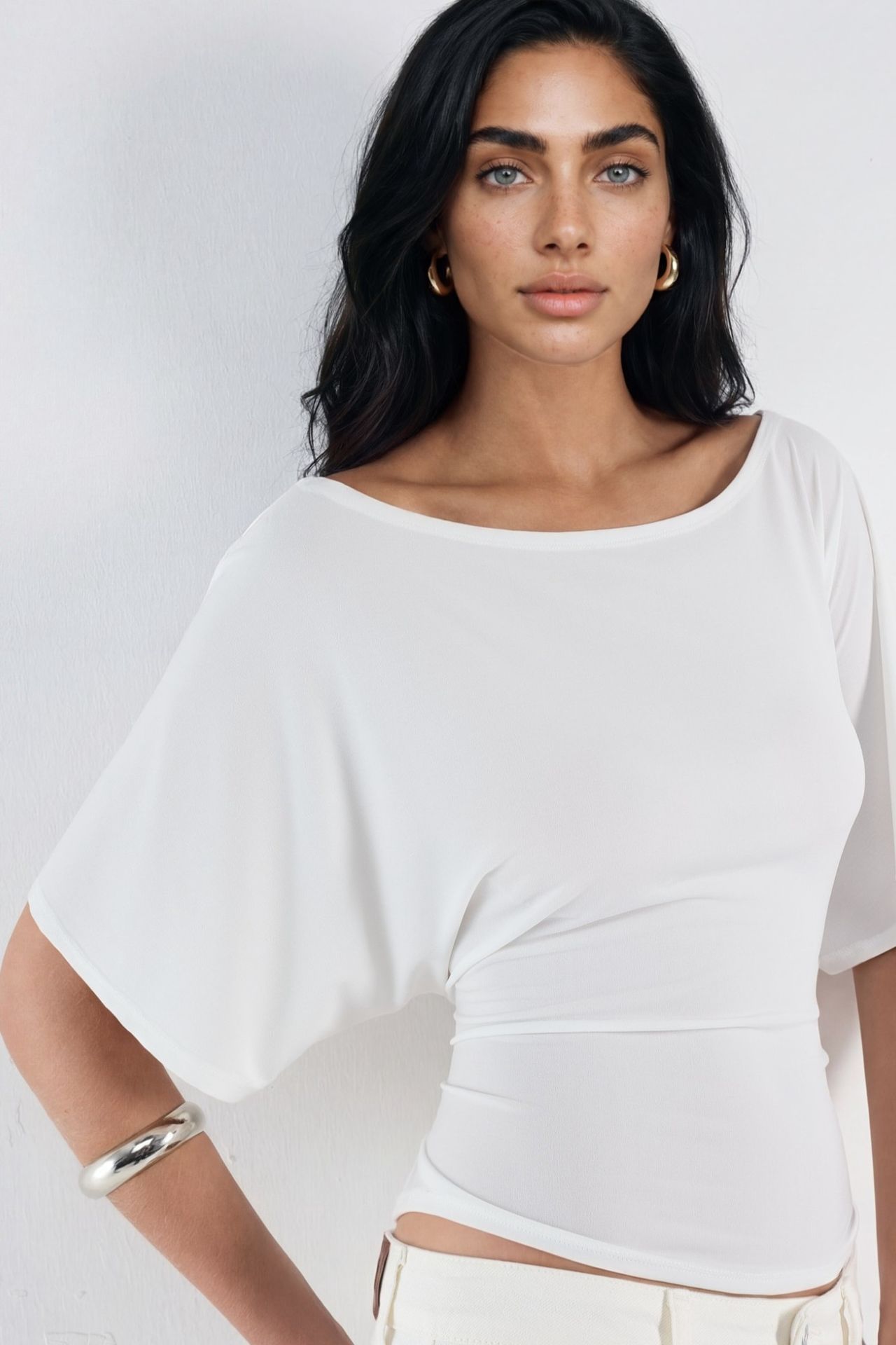 Boat Neck Knitted Top