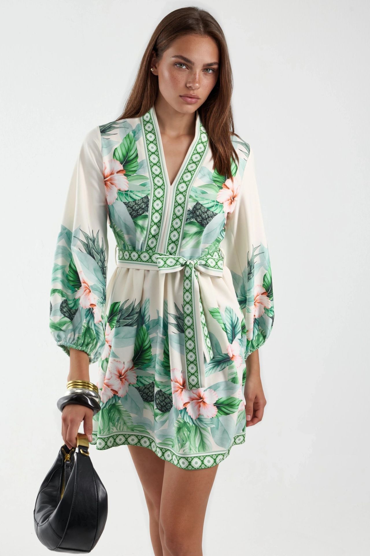 MSN Floral A-Line Mini Dress 1