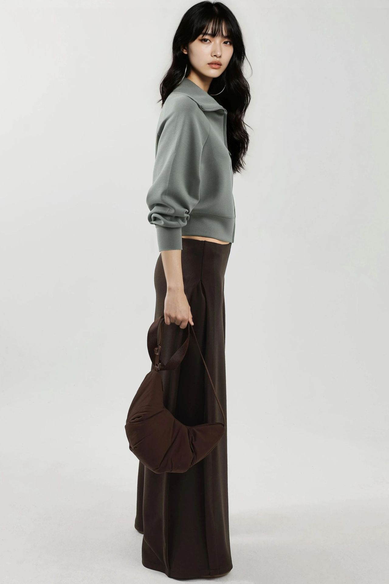 BUSEM Relaxed Fit Zippered Sweatshirt 2