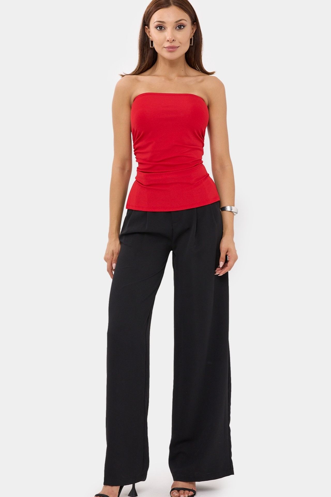 Strapless Solid Top with Side-Slits 4