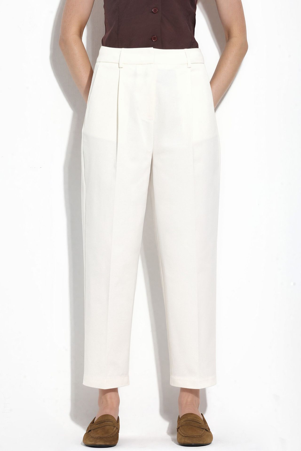 High-Waist Cigarette Pants 1