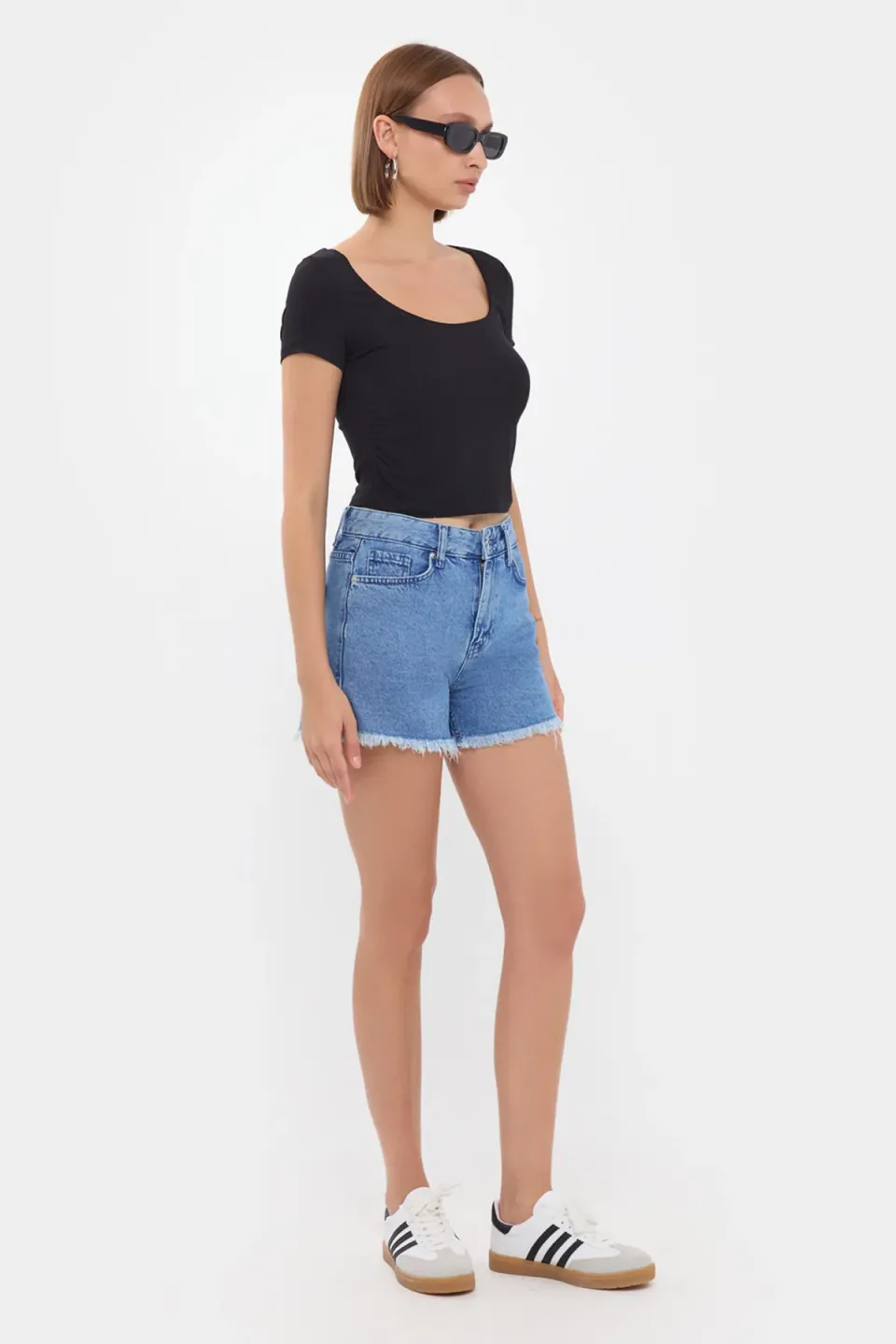 Scoop Neck Crop Top