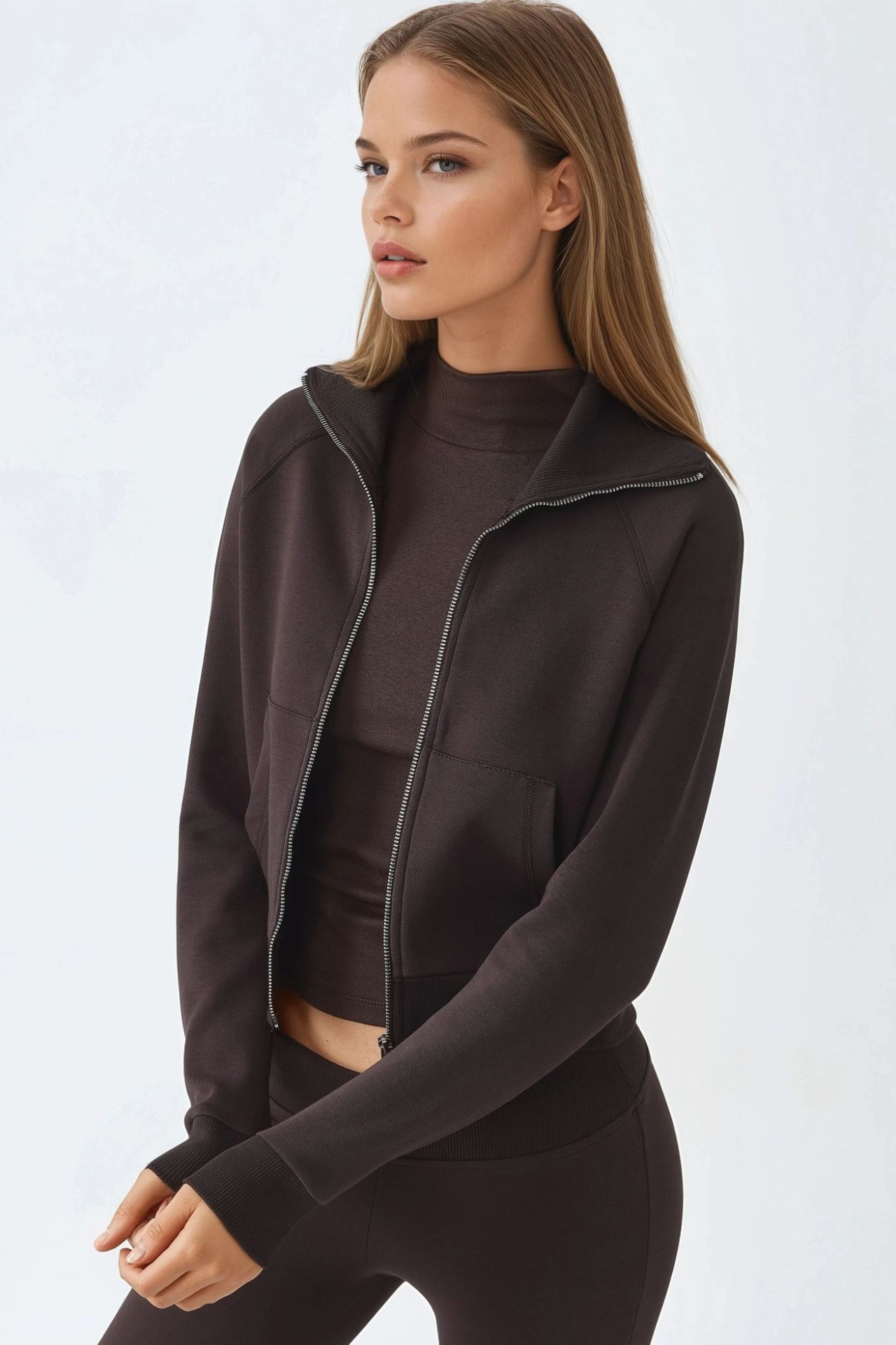 BUSEM Zippered Cotton Jacket with Pockets 2
