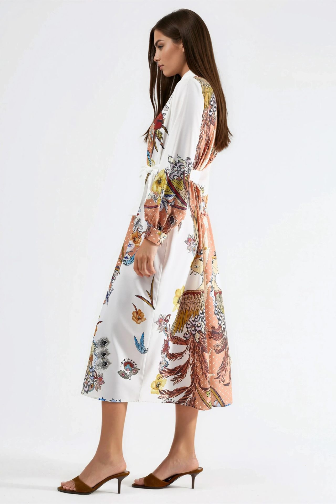 MSN Floral Maxi Dress with Button Closure 2