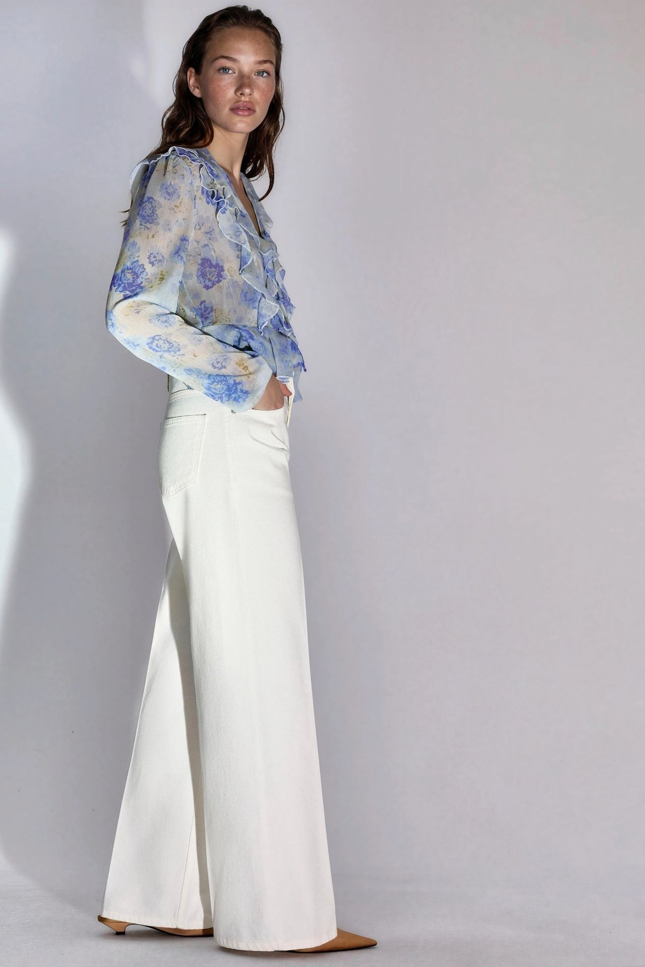 Wide Leg Raw Denim Jeans 5