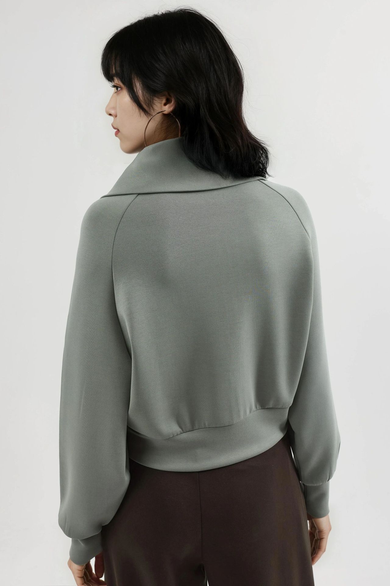 BUSEM Relaxed Fit Zippered Sweatshirt 3